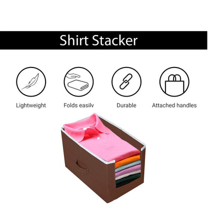 Closet Organizer-Foldable Shirts and Clothing Organizer Stackers(Pack of 1)