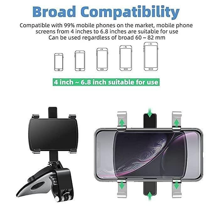 Car Cradle Mobile Phone Holder Mount Stand 360� Rotation