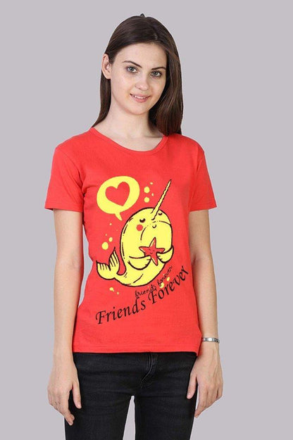 Women's Cotton Printed T-Shirt